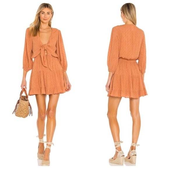 New! L*space stay golden keyhole front mini Dress nwt 18352 - Picture 1 of 15